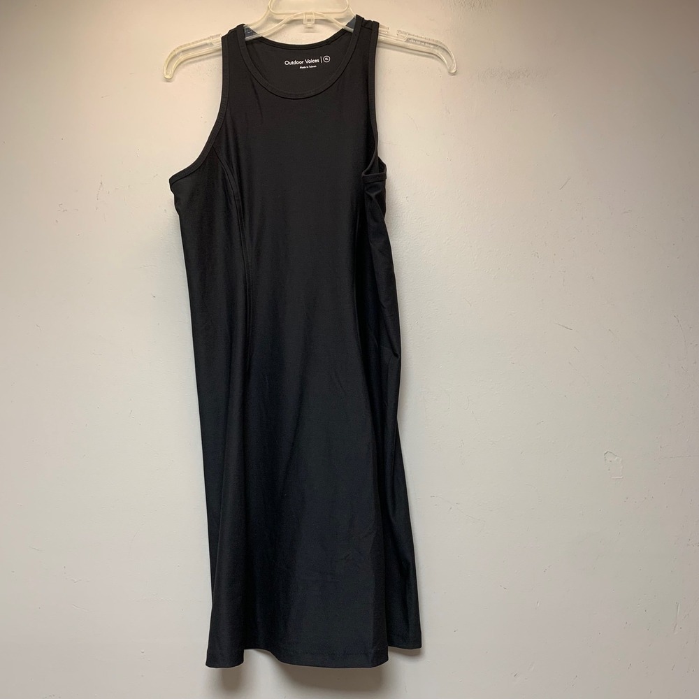Outdoor Voices Exercise Dress Women XL Black Excellent Activewear Mini RN620620
